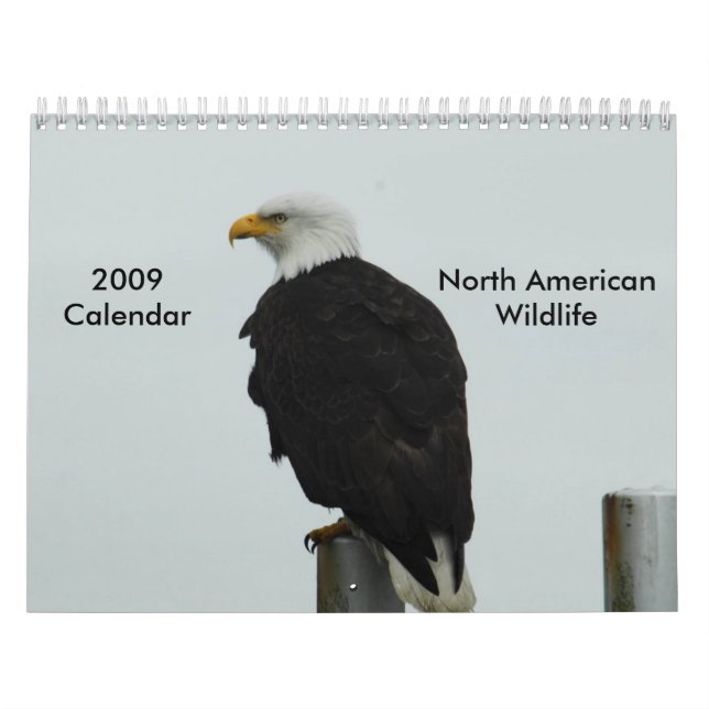 Calendario de la fauna de 2009 norteamericanos (Tapa)