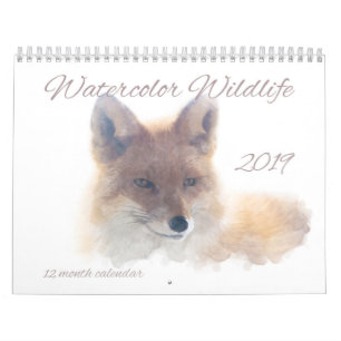 Calendario de la fauna de la acuarela