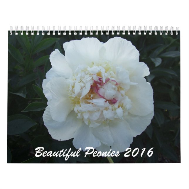 Calendario de la flor de los Peonies 2016 (Tapa)