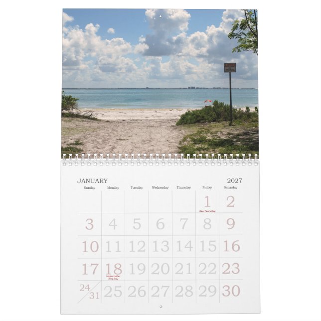 Calendario de la Florida los E.E.U.U. 2011 (Jan 2027)