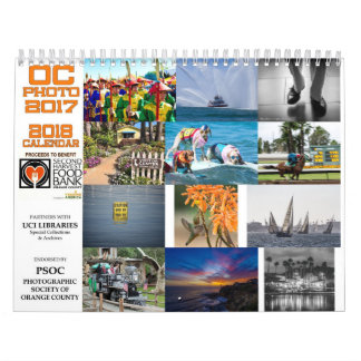 Calendario de la foto 2017 OC para 2018