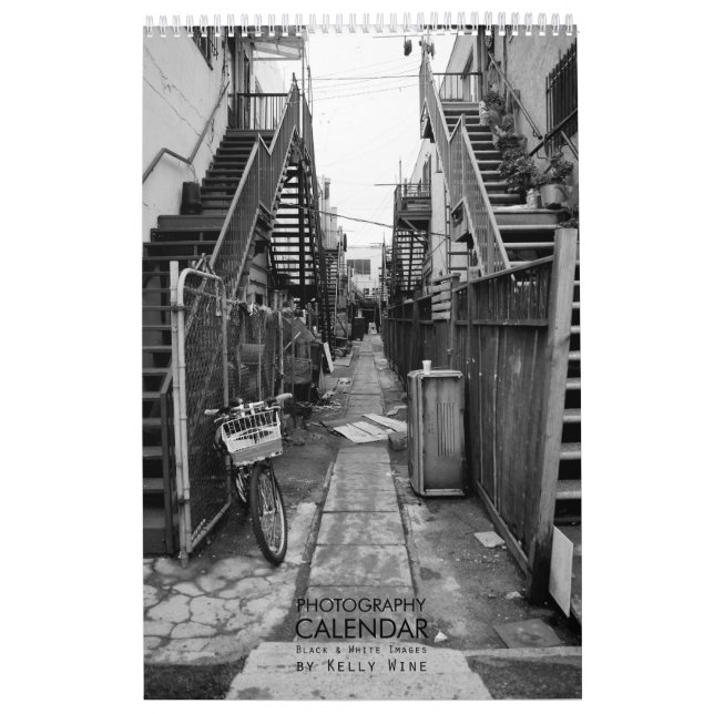 Calendario de la foto de Favulous B&W - vino de (Tapa)