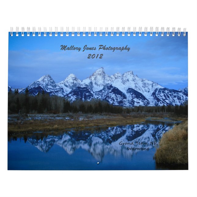 Calendario de la fotografía 2012 de Mallory Jones (Tapa)