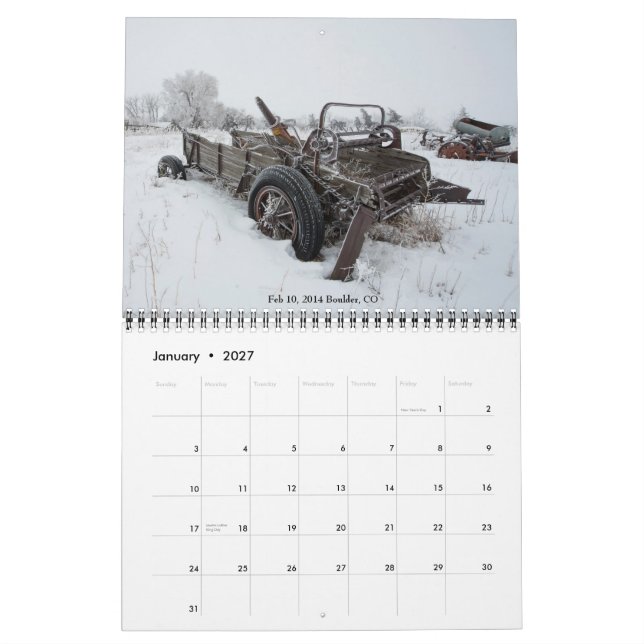 Calendario de la fotografía 2015 de Forney del (Jan 2027)