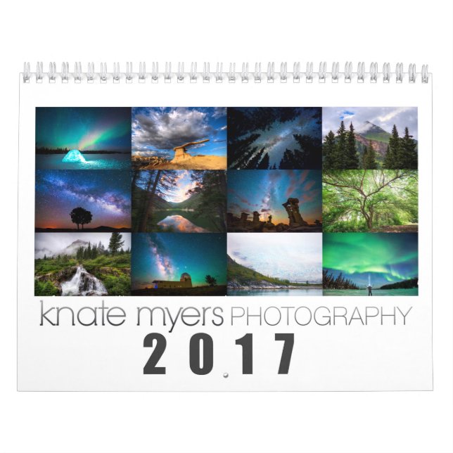 Calendario de la fotografía 2017 de Knate Myers (Tapa)