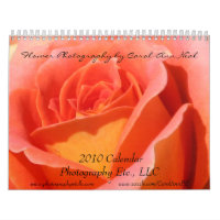 Calendario de la fotografía de 2010 flores