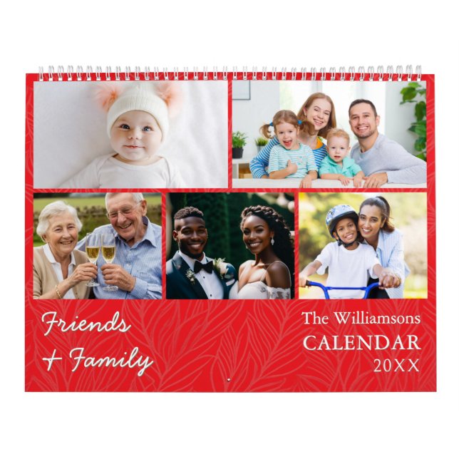 Calendario de la Galería de fotos de familiares y  (Tapa)