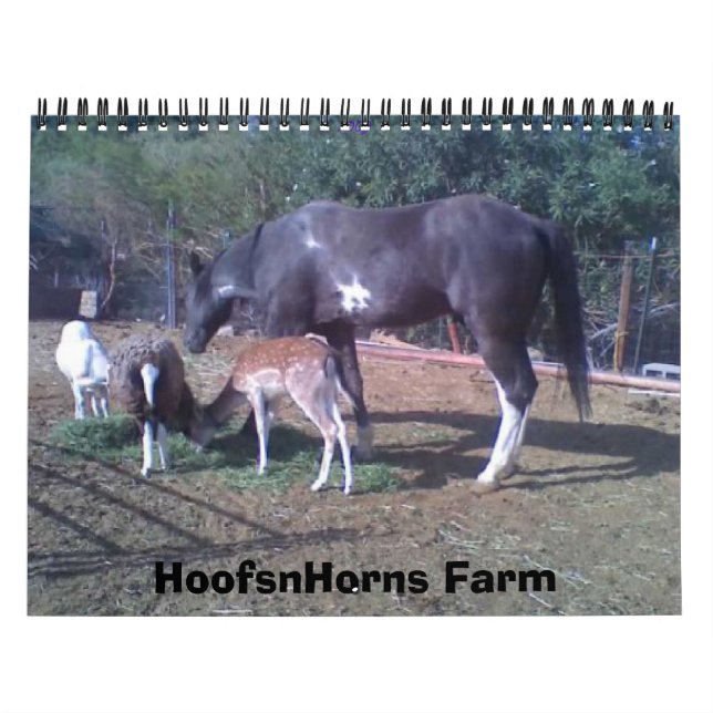 Calendario de la granja 2009 de HoofsnHorns (Tapa)