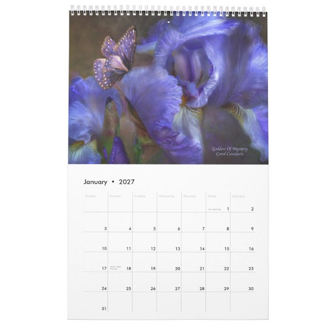Calendario de la Iris-Colección 1 para 2010 (Jan 2027)