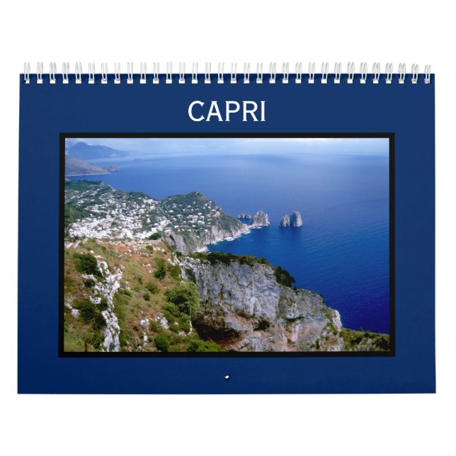 Calendario de la Isla de Capri Wall - Faraglioni (Tapa)