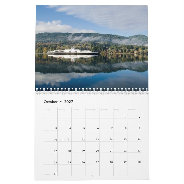 Calendario de la isla de la primavera de 2017 (Oct 2027)