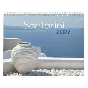 Calendario de la isla griega de Santorini 2027