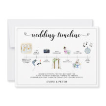 Calendario de la línea de tiempo de la boda de des