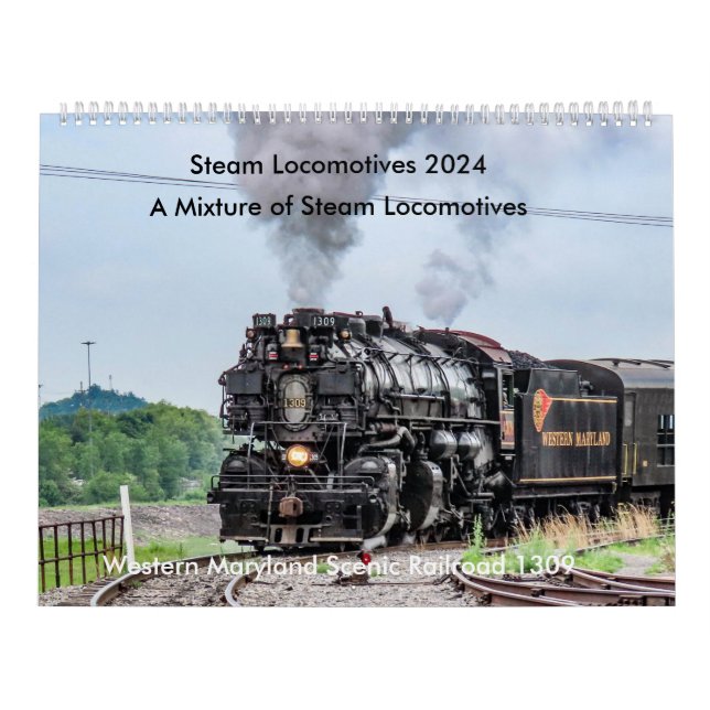 Calendario de la Locomotora de Vapor 2024 (Tapa)