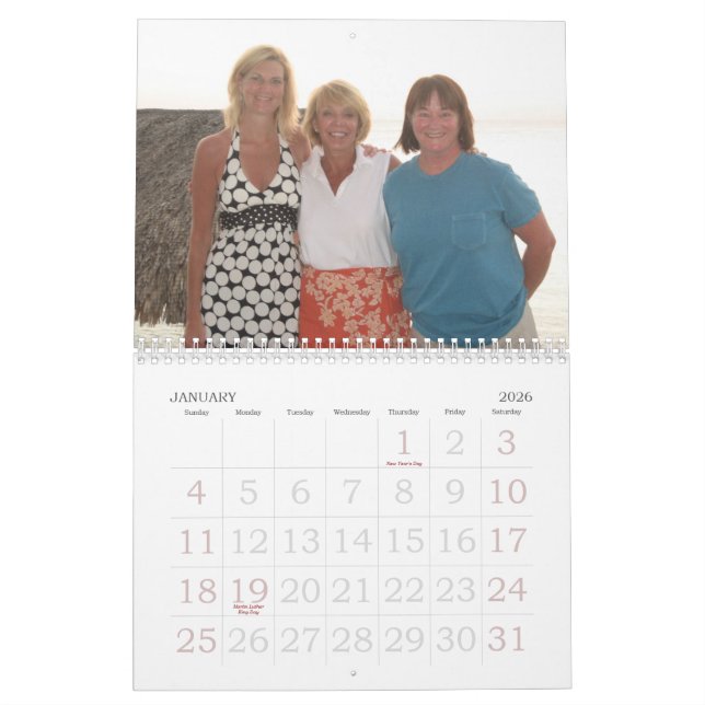calendario de la mamá y de linda (Jan 2026)
