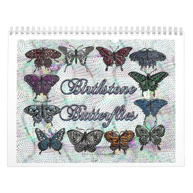 Calendario de la mariposa de Birthstone (Tapa)