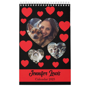 Calendario de la mascota personalizable Lover