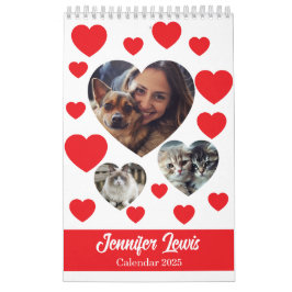 Calendario de la mascota personalizable Lover