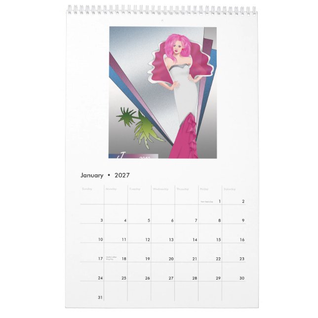 Calendario de la moda de JemCon 2010 (Jan 2027)