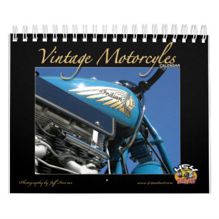 Calendario de la motocicleta del vintage
