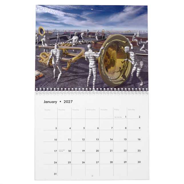 Calendario de la música (Jan 2027)