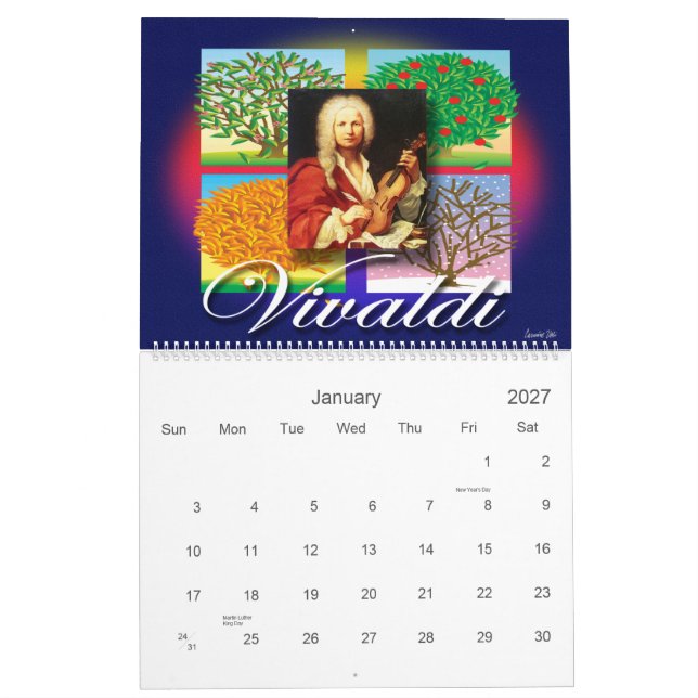 CALENDARIO DE LA MÚSICA (Jan 2027)