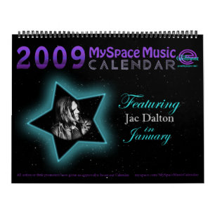 CALENDARIO de la MÚSICA de 2009 MYSPACE que ofrece