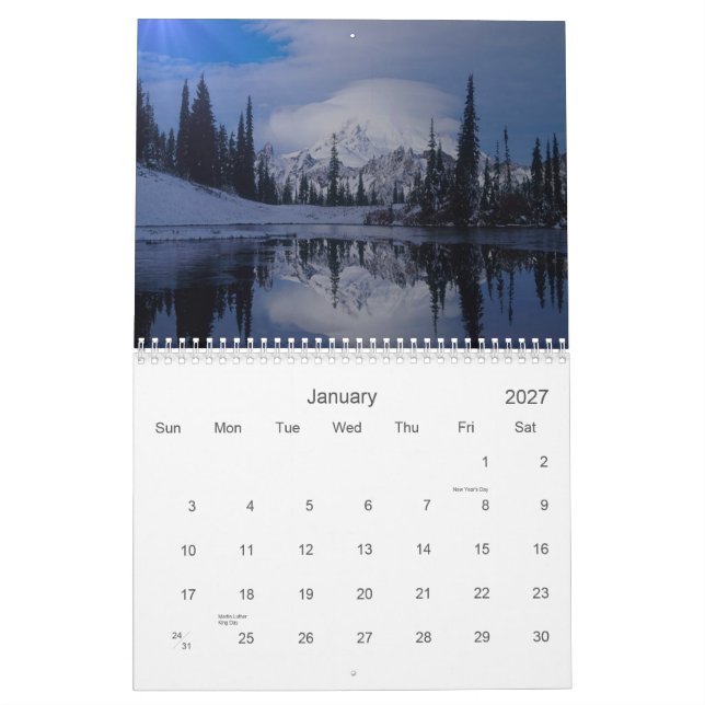 Calendario de la naturaleza y de la fauna (Jan 2027)