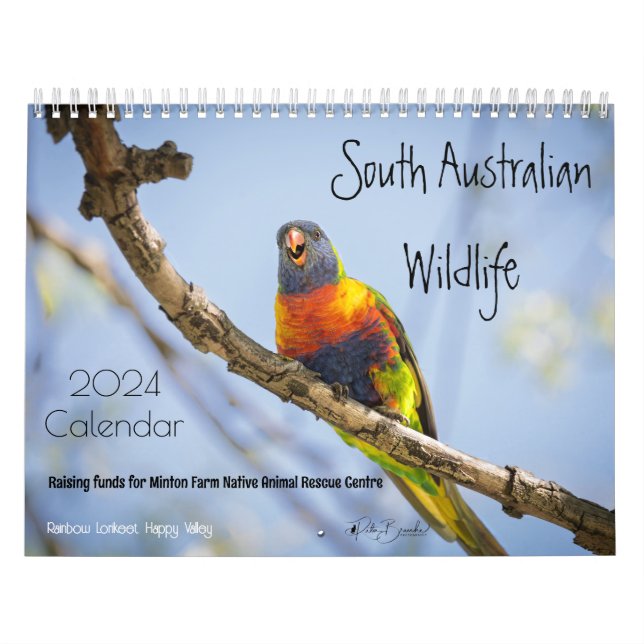Calendario de la pared de fauna y flora de Sudáfri (Tapa)