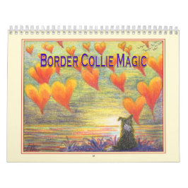 Calendario de la pared mágica de Border Collie, im