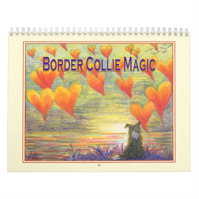 Calendario de la pared mágica de Border Collie, im (Tapa)