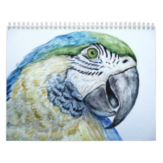 Calendario de la pintura de la acuarela