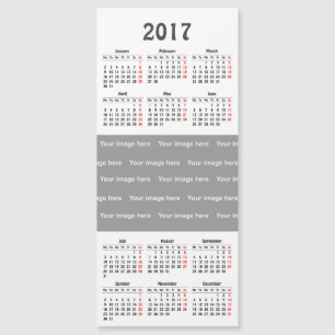 calendario de la plantilla 2017