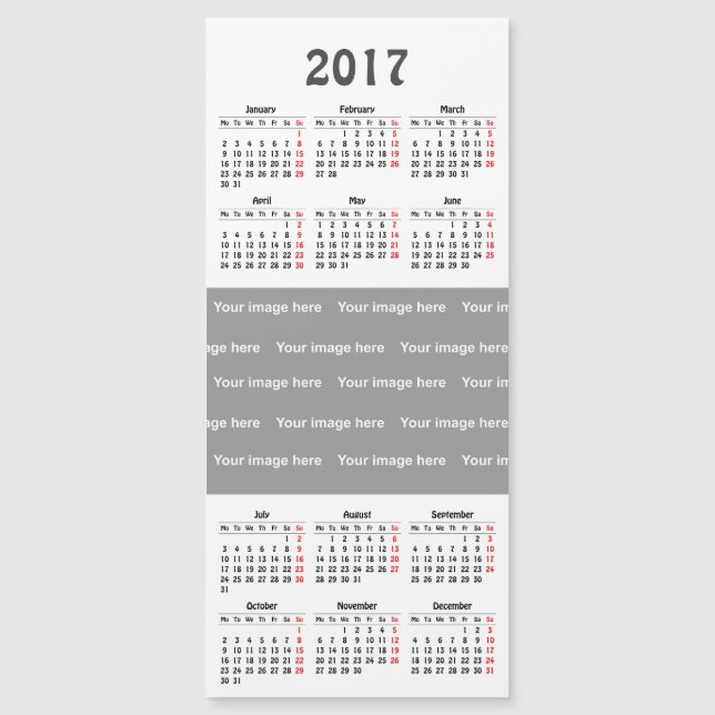 calendario de la plantilla 2017 (Anverso)