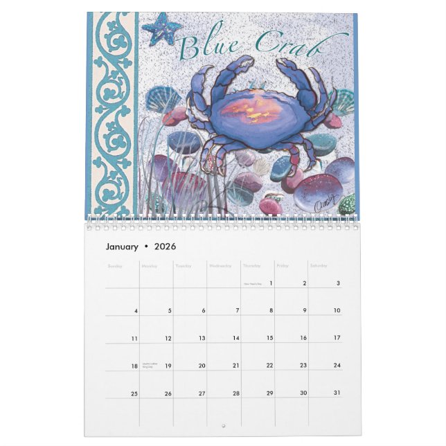 Calendario de la playa (Jan 2026)