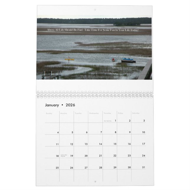 Calendario de la playa de la locura (Jan 2026)