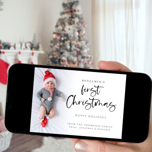 Calendario de la primera foto de Navidad para bebé (Also available digitally)