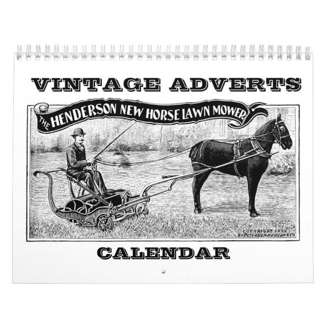 Calendario de la publicidad del vintage (Tapa)