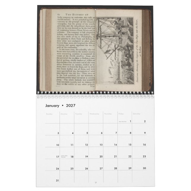Calendario de la revolución americana (Jan 2027)