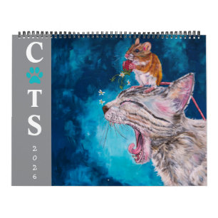 Calendario de la serie de artistas de gatos 2026 s