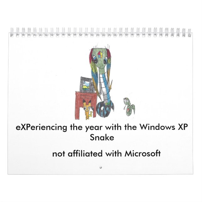 Calendario de la serpiente 2017 de Windows XP (Tapa)