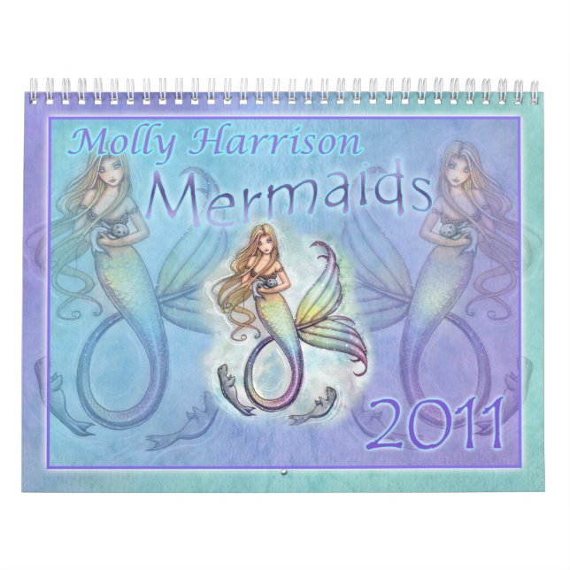 Calendario de la sirena 2011 de Molly Harrison (Tapa)