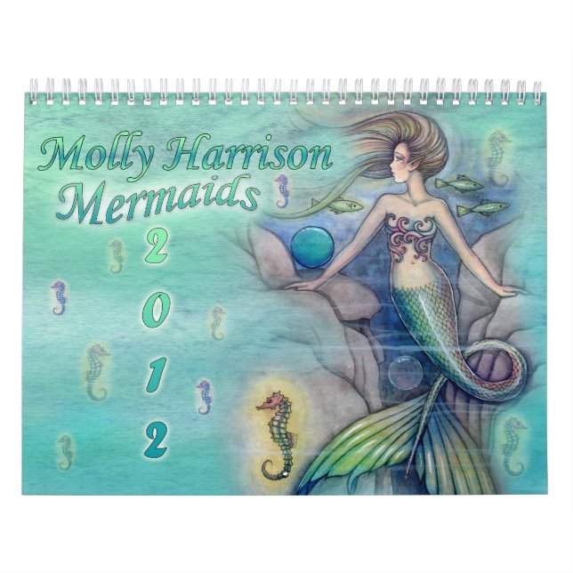 Calendario de la sirena 2012 de Molly Harrison (Tapa)