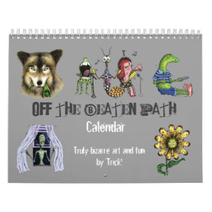 Calendario De la trayectoria batida - arte extraño 'diversión