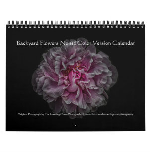 Calendario de la versión de color de las flores de