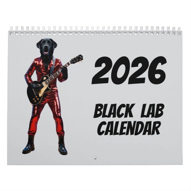 Calendario de Labrador Negro (Tapa)