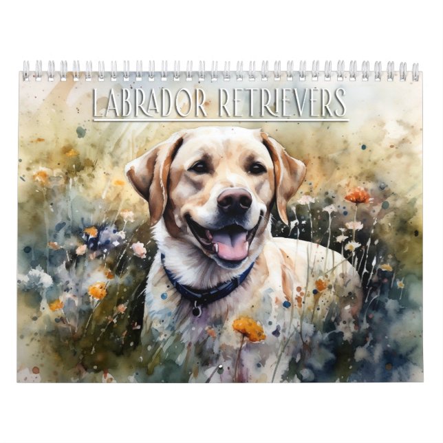 Calendario de Labrador Retriever, calendario para  (Tapa)