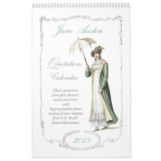 Calendario de las citas 2013 de Jane Austen