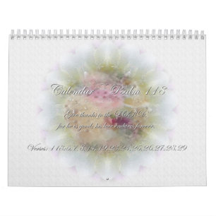 Calendario de las escrituras del ~ del salmo 118