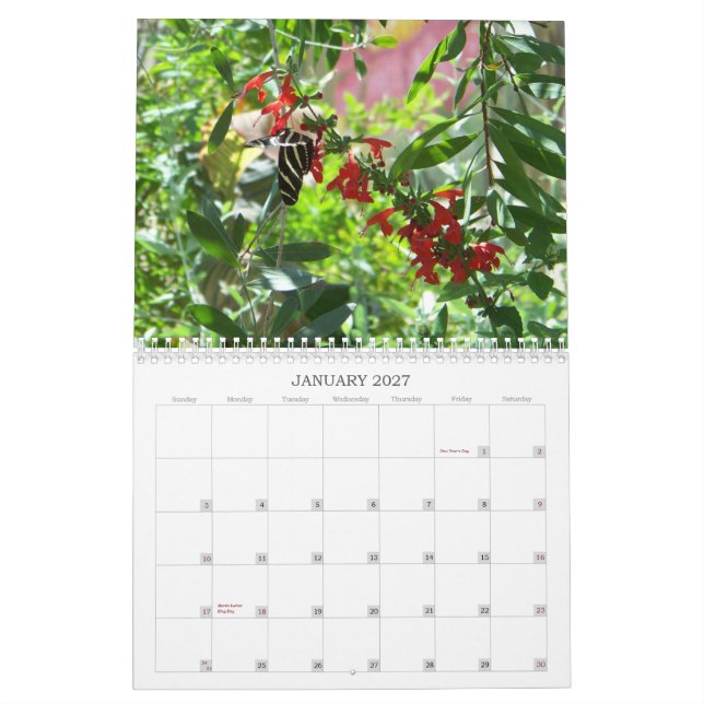 Calendario de las floraciones y de las mariposas (Jan 2027)